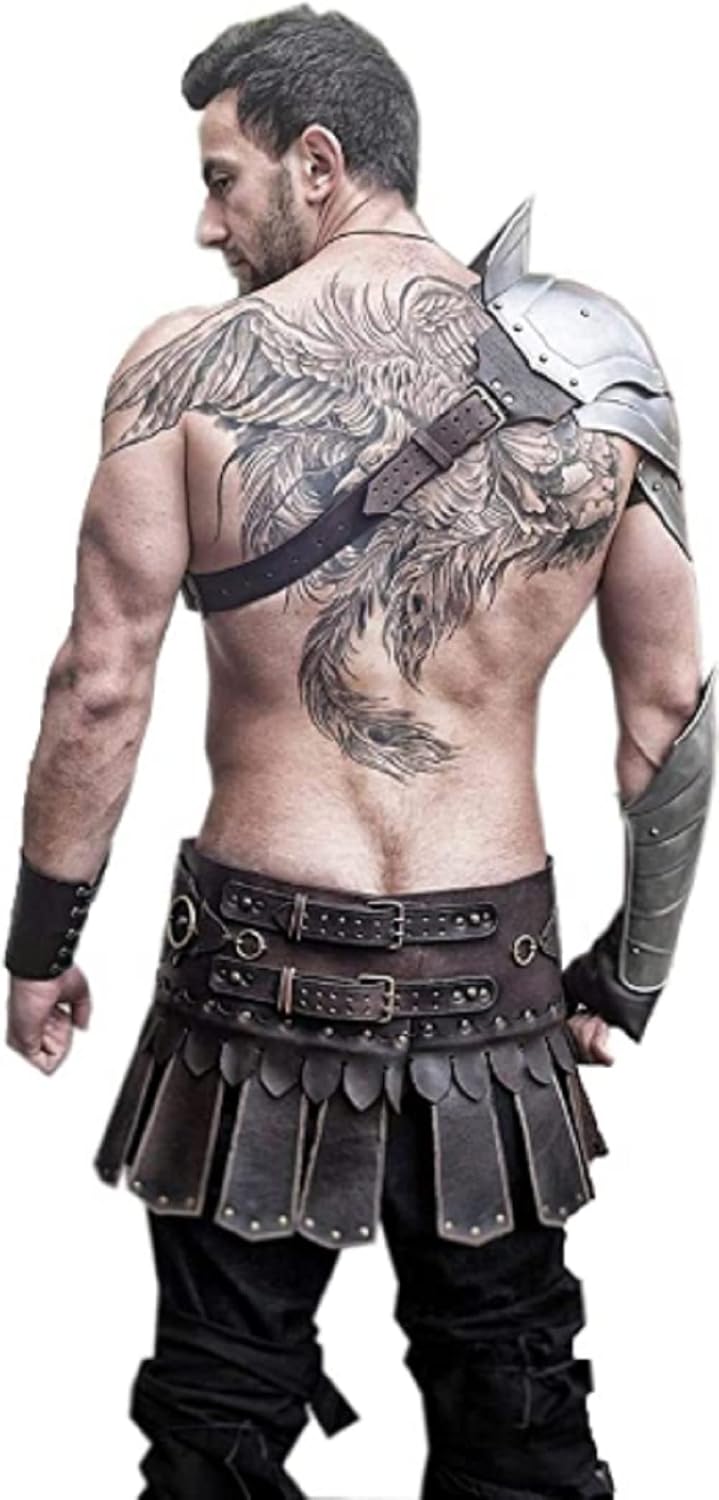Steel Armor Pauldron for Gladiator Metal Cosplay Shoulder Handcrafted Armor Custome Knight