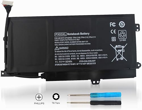 Miniatura 4 de PX03XL 715050-001 - Batería para portátil compatible con HP Envy 14 Touchsmart M6 Series M6-K K002TX K022DX M6-k125dx M6-k025dx m6-k010dx M6-k012dx