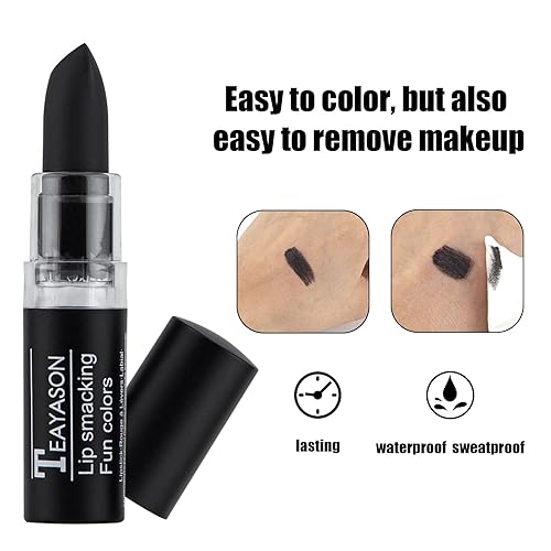 Miniatura 5 de Palo negro para ojos, accesorios de béisbol, sombra de ojos negra, barra de sombra de ojos negra, pintalabios para fútbol, softbol, camuflaje,