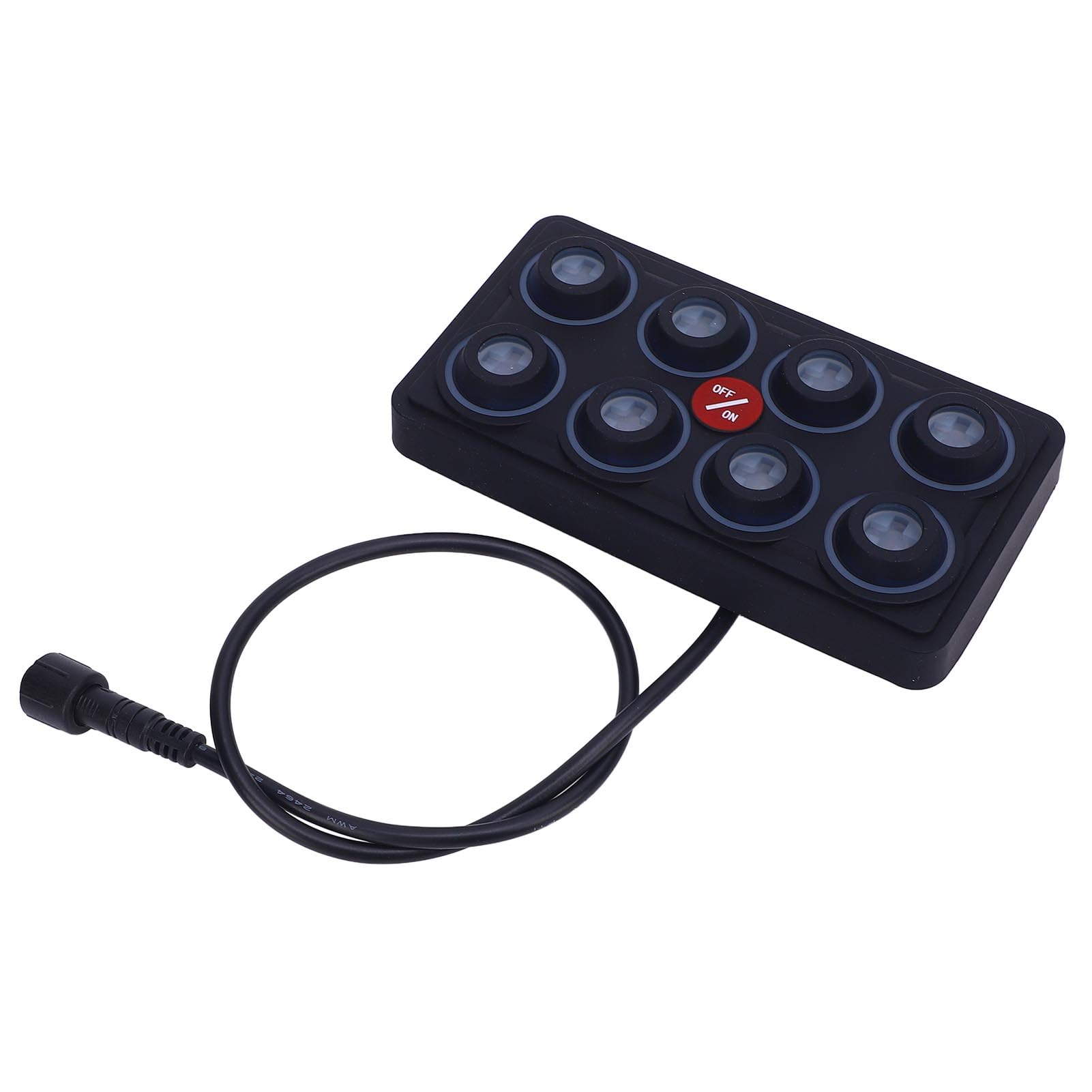 Drfeify Panel Przełączników 8-krotnych Sterowanie Dotykowe Skrzynka Przekaźników 12V 24V 60A Automatyczne Przyciemnianie Podświetlenie RGB 4 Tryby Panel IP68 Do Ciężarówki ATV UTV Łódź SUV Do Użytku