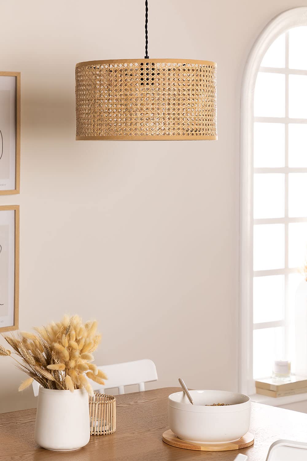SKLUM Lampa Sufitowa z Rattanu Serri