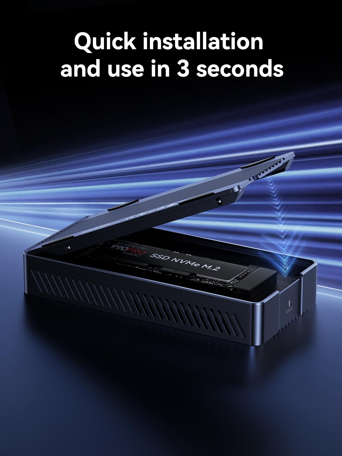 Amazon.co.jp: ACASIS 40Gbps M.2 NVMe SSDエンクロージャ 冷却ファン