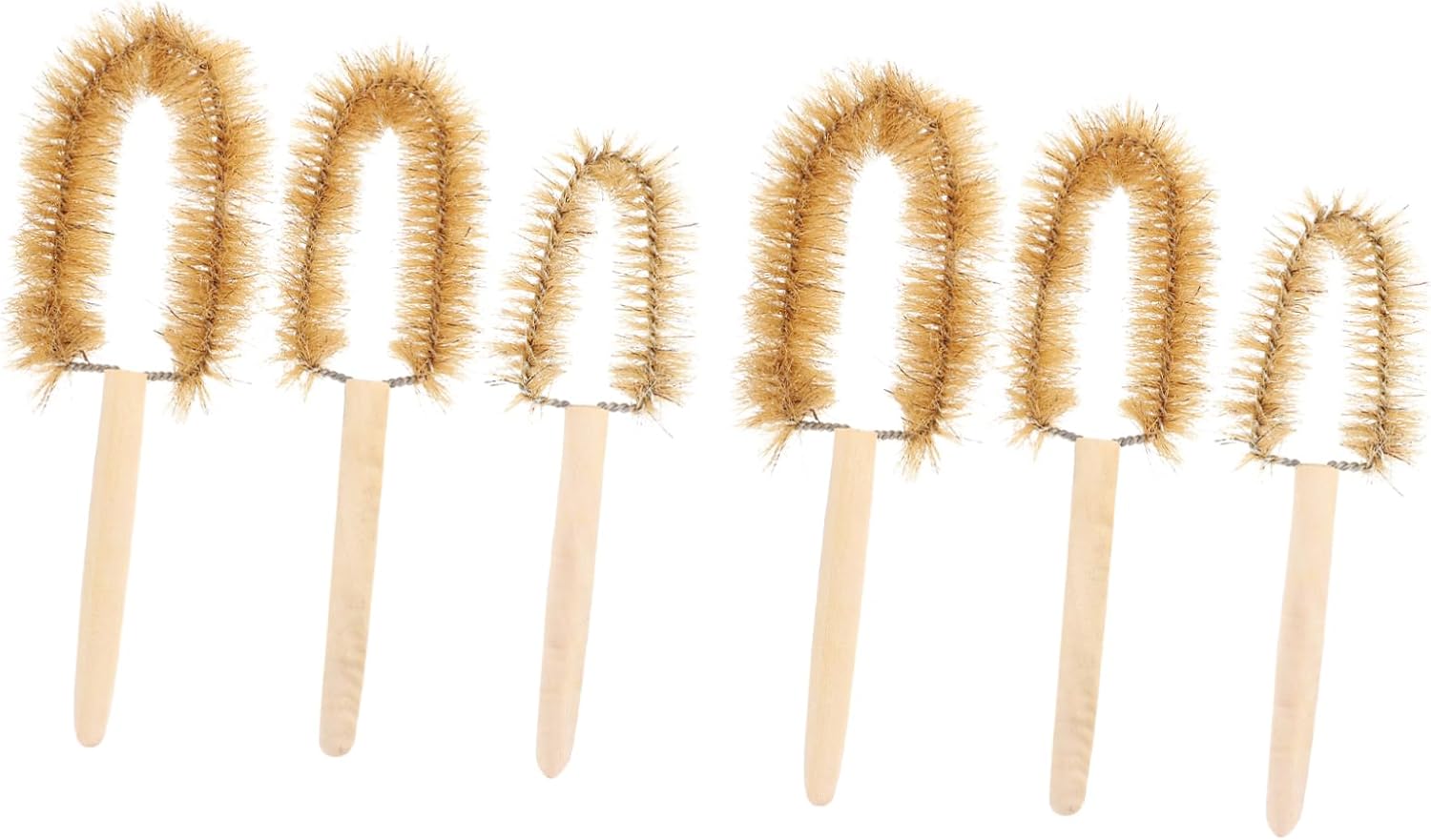 6pcs Beaker Cleaning Brush with Handle Durable Lab Bottle Scrubber for Chemical and Physical Experiments Easy to Use Reusable for Tight Spaces