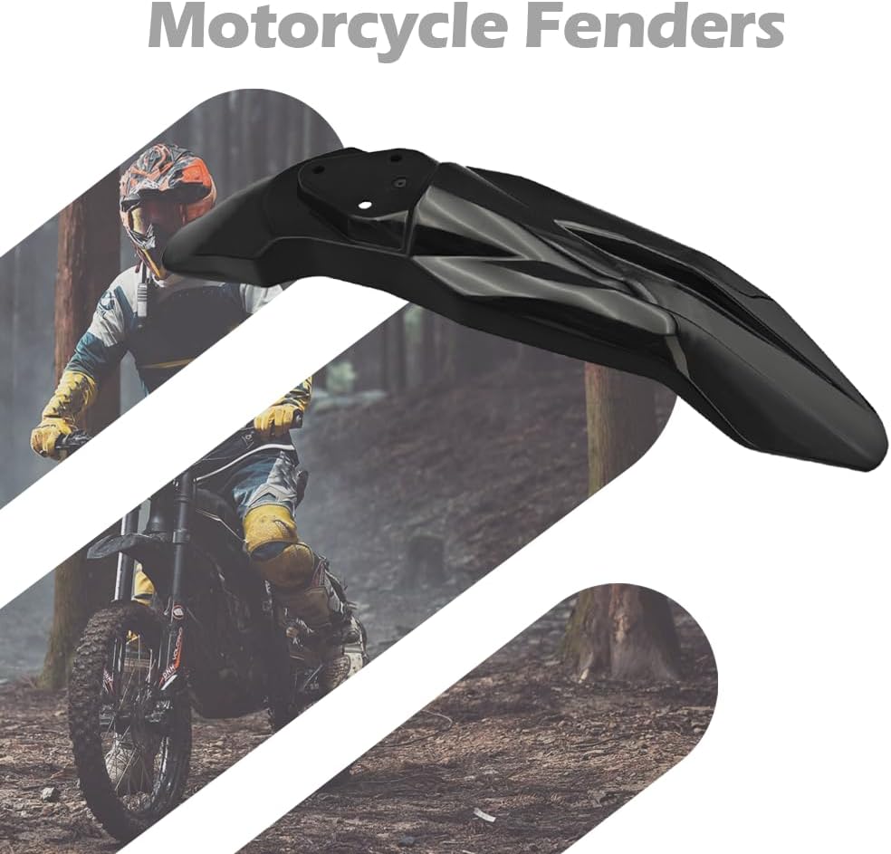 Motorcycle Front Fenders Mud Guard Protector PP Material Mudguard for Talaria Sting Mx3 Mx4 Mx5 Electric Dirt Bike (Carbon Fiber Pattern)