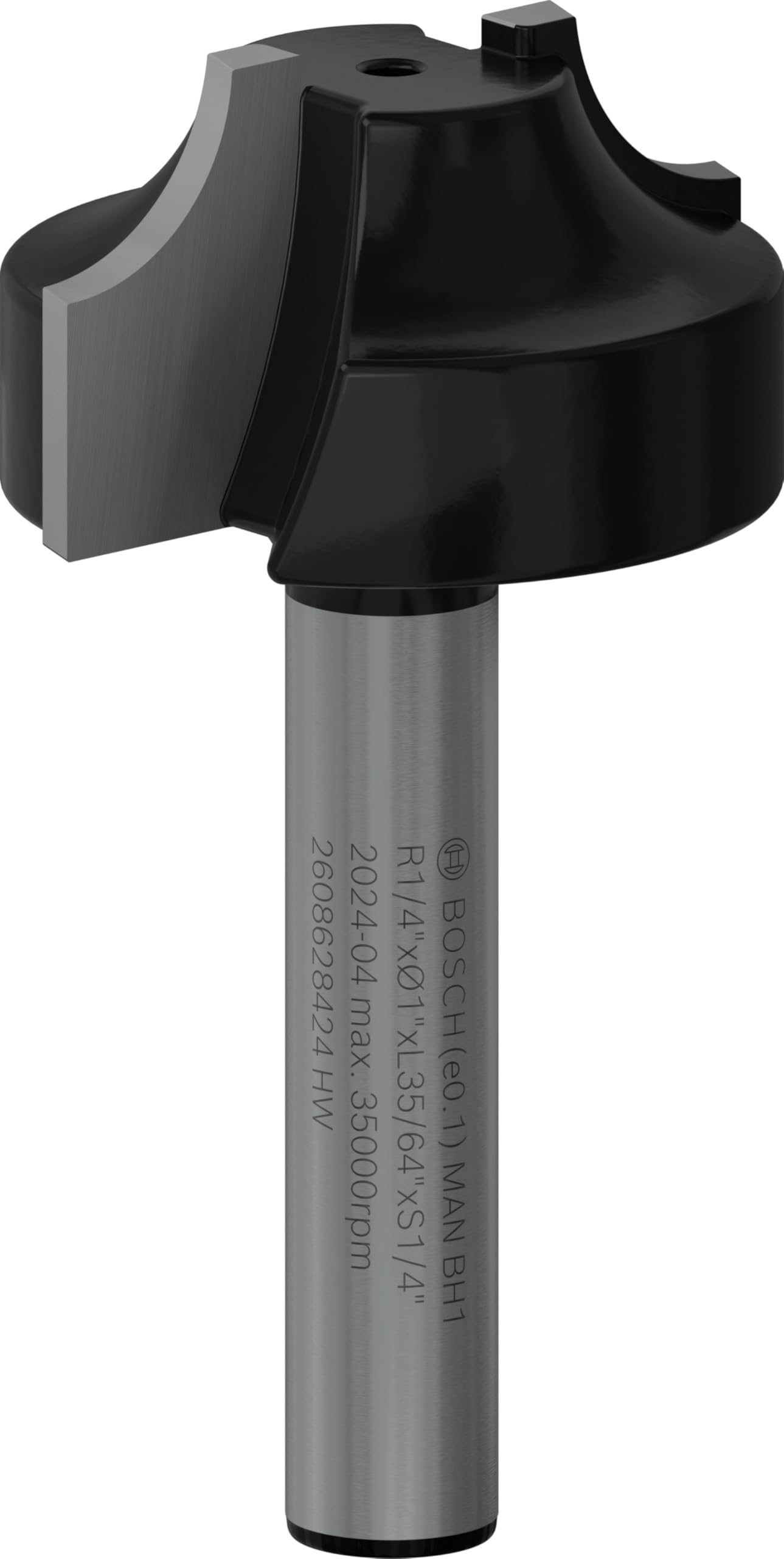 Bosch 1x PRO Router Bit Ovolo (for Softwood, Hardwood, Ø 25,4 mm, Professional Accessory Hand-Held Router, Trim Router)