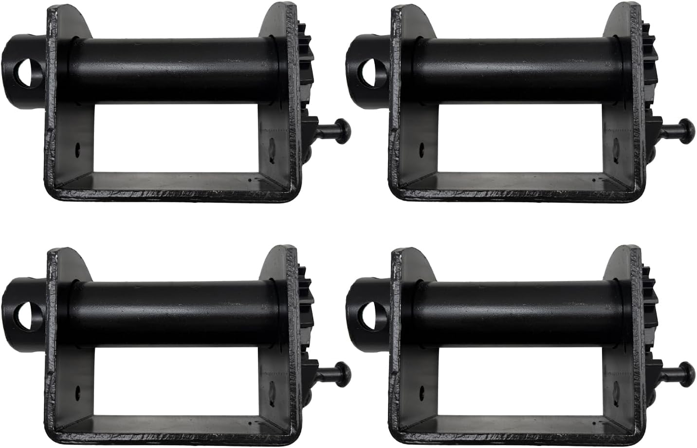 4 Pack Weld On Winches 4" Strap Binders for Flatbed Truck Trailer Tie Down Cargo Cargo Control, Works with 2", 3" or 4" Straps, 5,500 lbs Working Load Limit, Heavy-Duty Truck