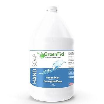 GreenFist Foaming Hand Soap Refills Ocean Mist Scent Foam Refill, 1 Gallon