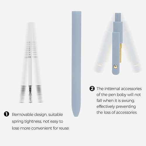 Miniatura 10 de Bolígrafos de gel, 10 bolígrafos de tinta negra de secado rápido de 0.020 in, bolígrafos de escritura suave, bonitos suministros escolares de