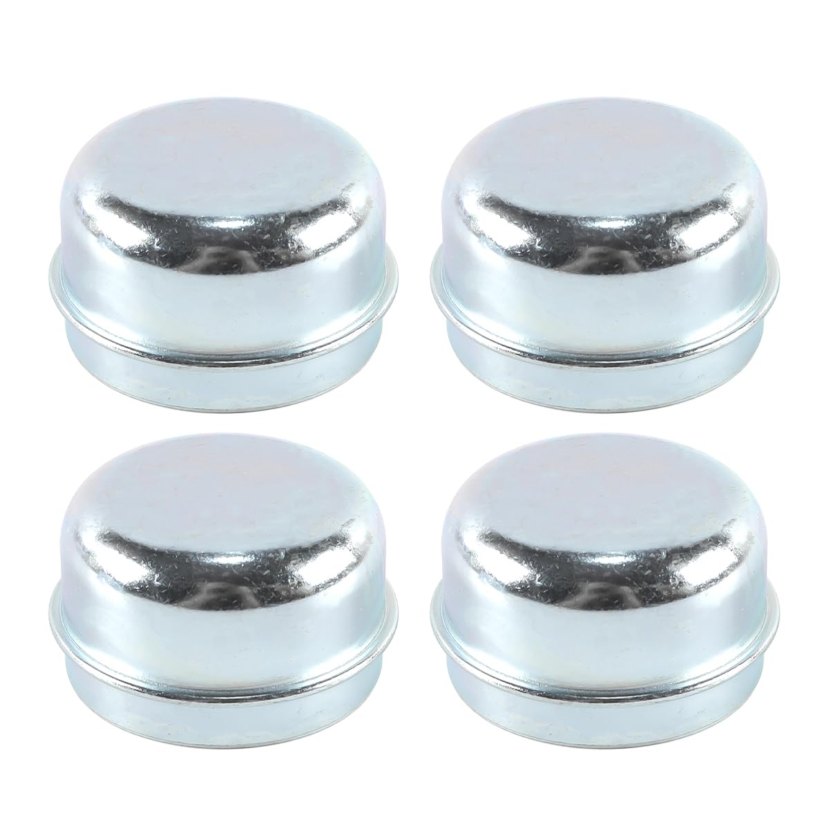 Ausi Coprimozzo per cuscinetto per rimorchio in zinco, 4 pezzi, copertura antipolvere, argento, per barca da pesca, barca a vela, rimorchio, 50 mm