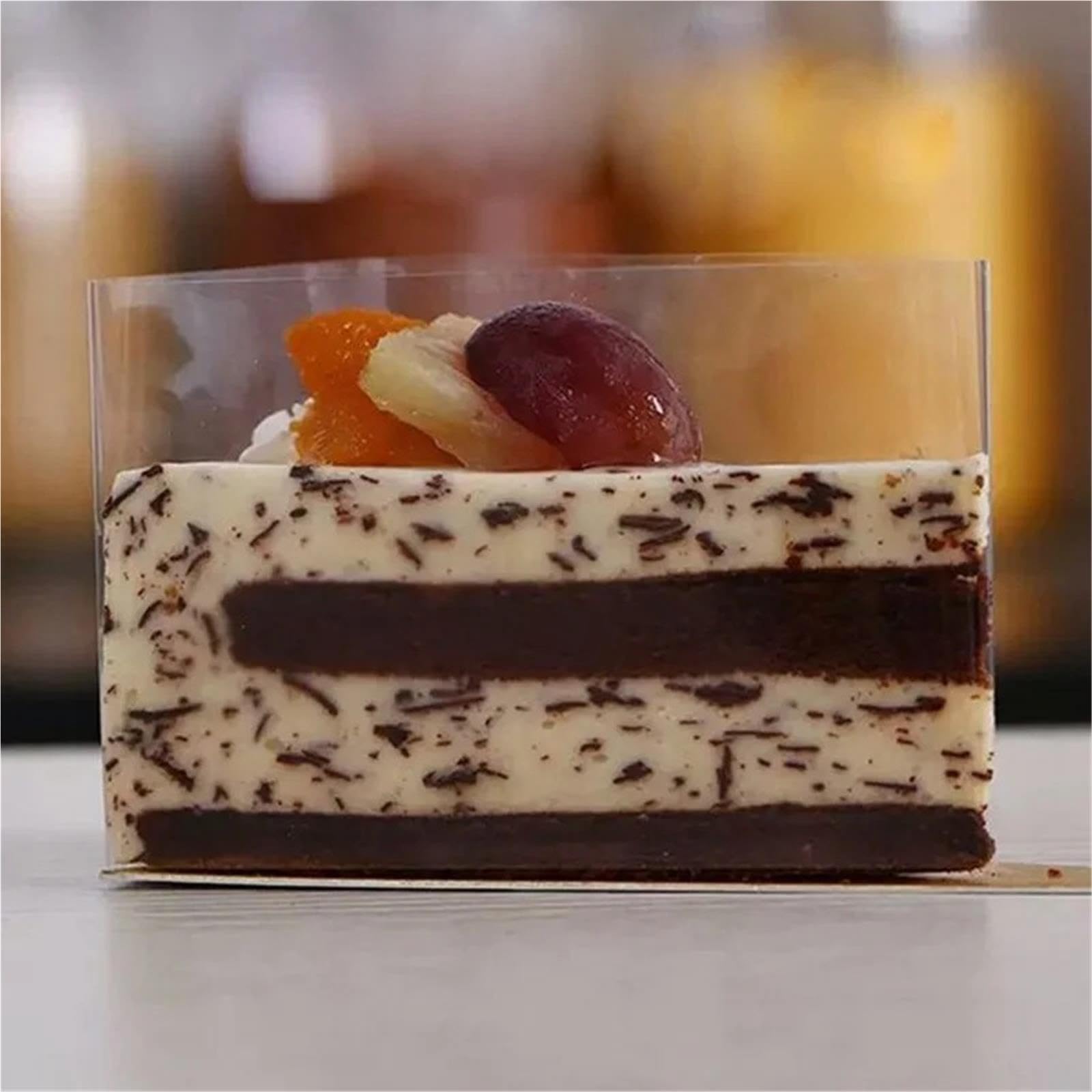 Transparent Patisserie Rouleaux Bords de gâteau souples, 1000 pièces, tranche collier, Mousse, ruban entourant le chocolat(5x30cm)