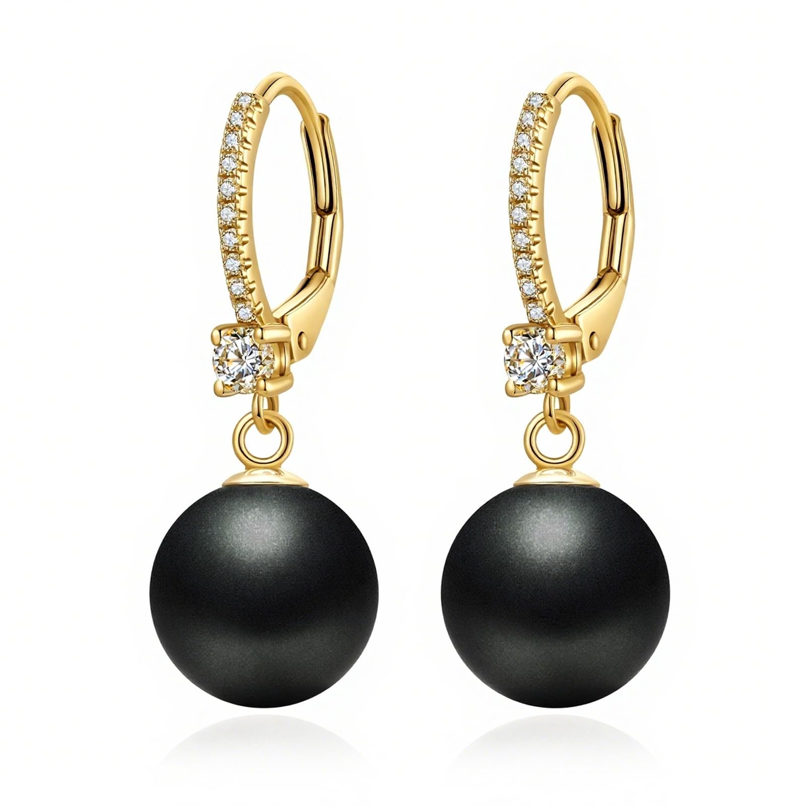 Boucles d'oreilles Chat pour Femmes Argent Sterling 925 Perle Boucles d'Oreilles à Tige Hypoallergénique Perles d'eau Douce Bijoux Cadeau pour Les Amoureux Des Chats