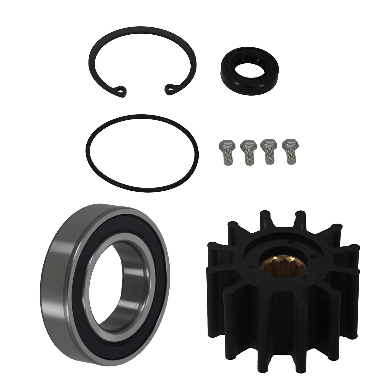 Bomba Aqua Refrigerante Kit Bomba Agua Cruda Para Volvo Para Penta 5,0 GLPEFS 5,7 GLPEFS 1999-2005 3860795 21214596 3858229 21214599 3862487 BombaAgua