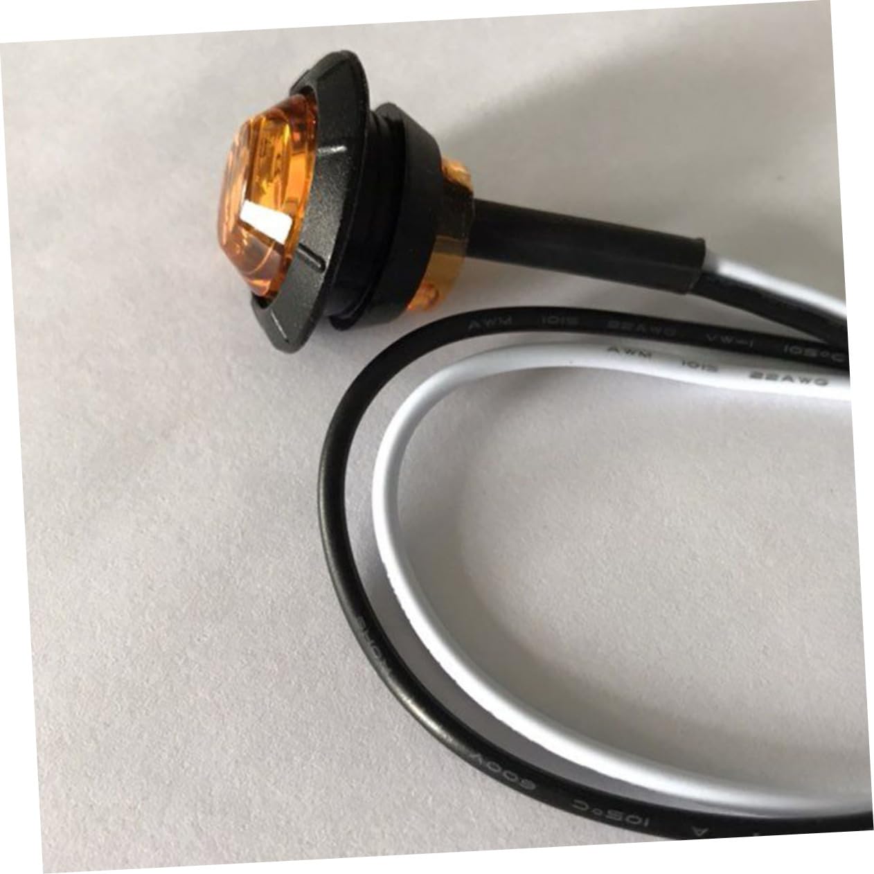 PartyKindom 20pezzi Luci Laterali LED Rotonde Luci di Posizione Laterali Indicatori di Direzione per Camion Rimorchio Giallo Alta Luminosità Basso Consumo Energetico Facile Installazione