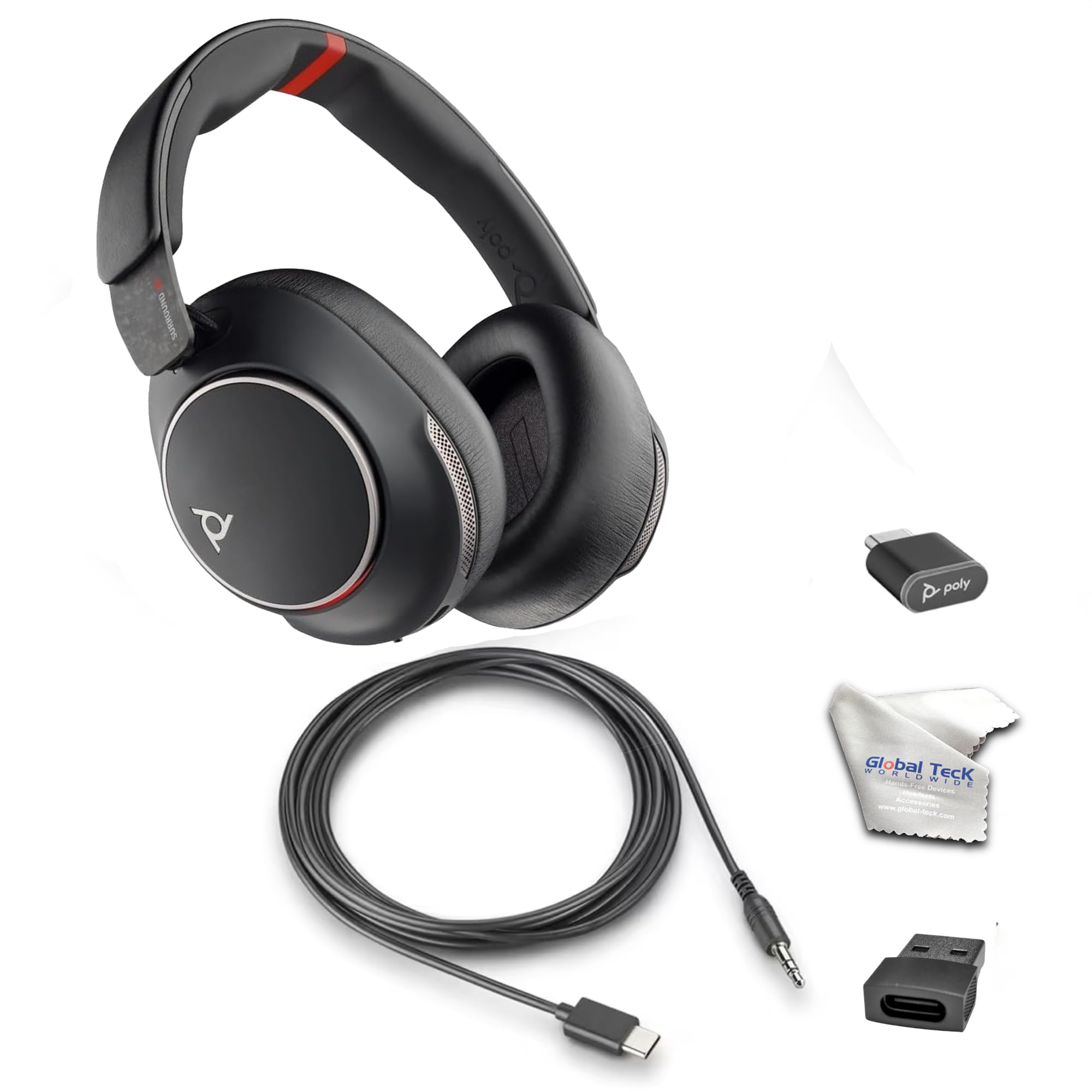 Amazon.com: Poly Voyager Surround 85 UC USB-C Bluetooth Boomless