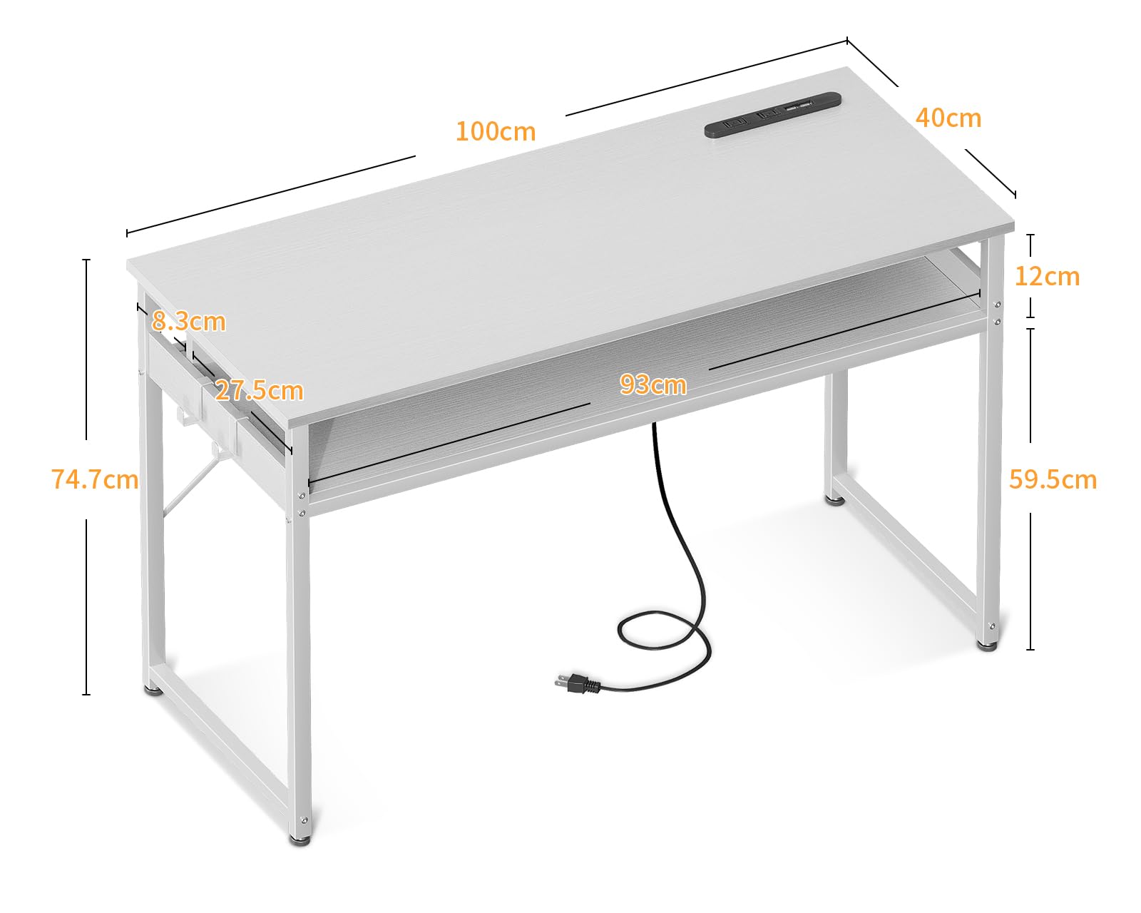 Amazon | ODK 机 pcデスク パソコンデスク 幅100cm ゲーミングデスク