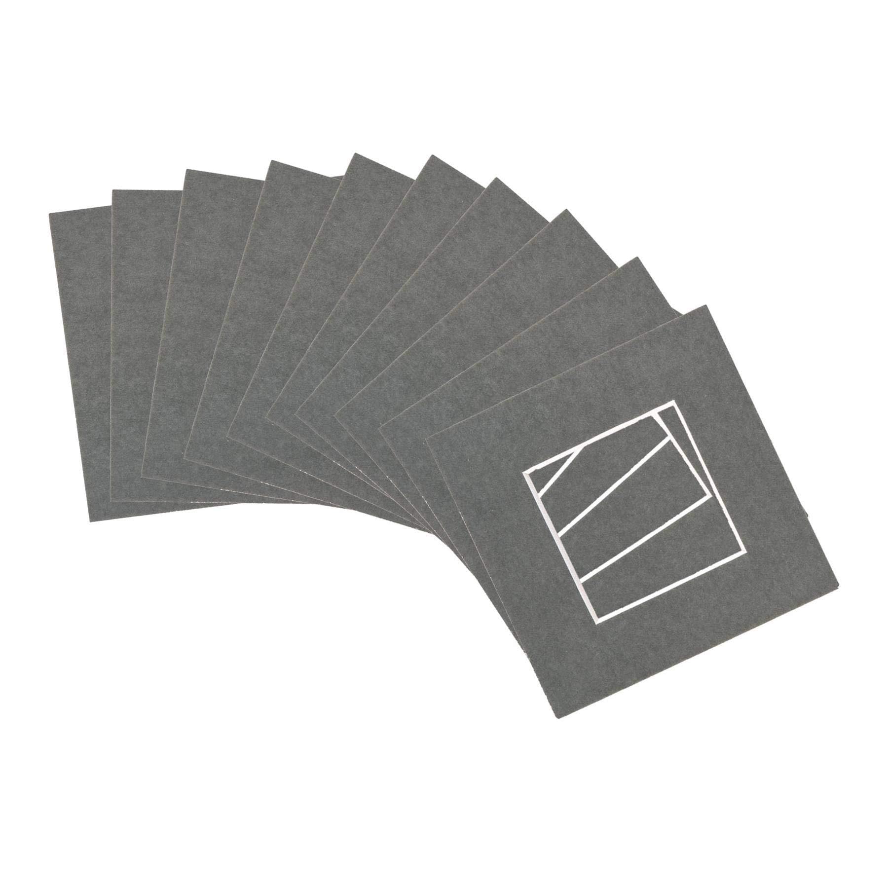 Nicola Spring Grey 10Pc Picture Photo Mounts Set - To Fit Frame X For Image X 2 Size 4