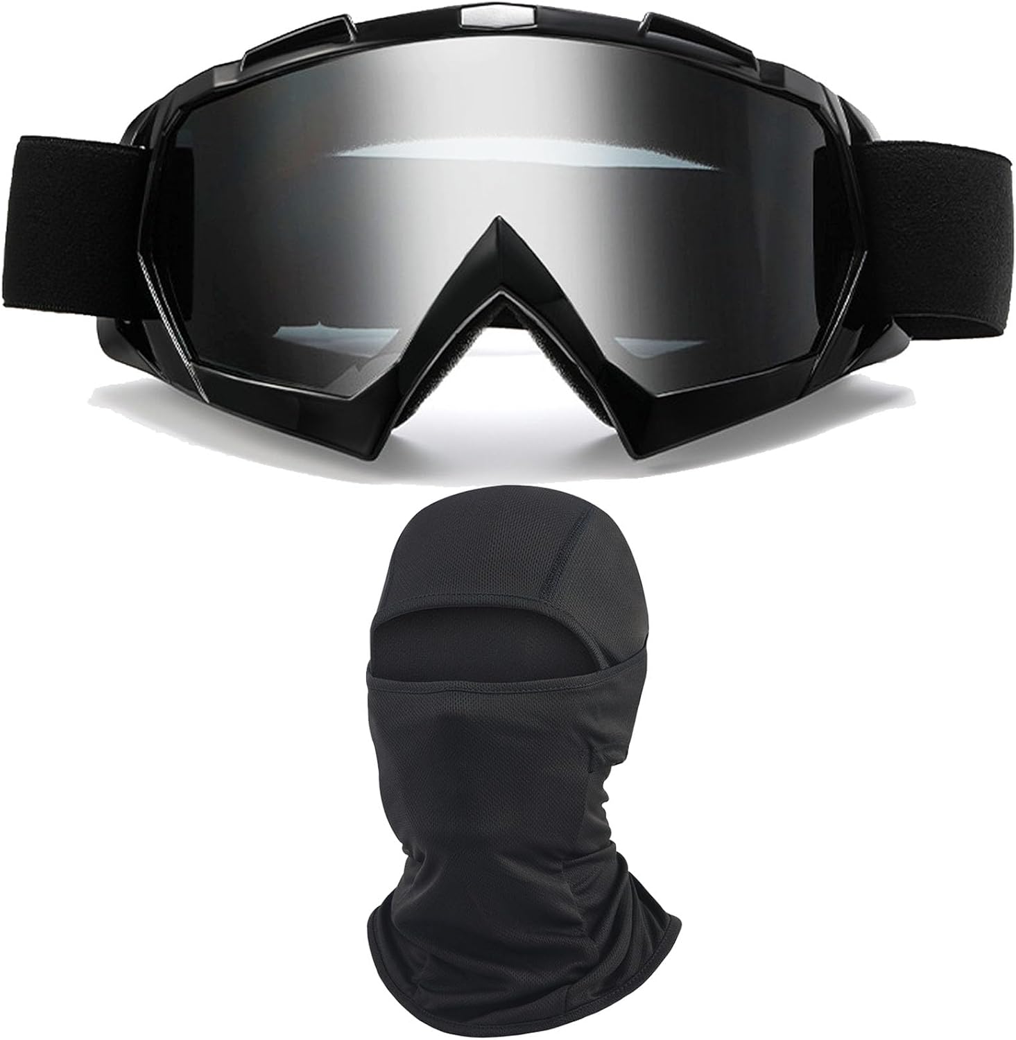 Dirt Bike Motorcycle Goggles with Balaclava Face Cover