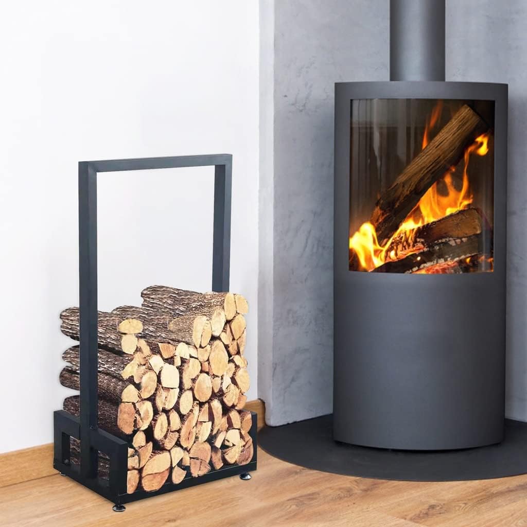 Simple Firewood Rack Heavy Duty Firewood Rack Indoor Outdoor Firewood Rack Storage Wood Rack Shelving Mobile Rack