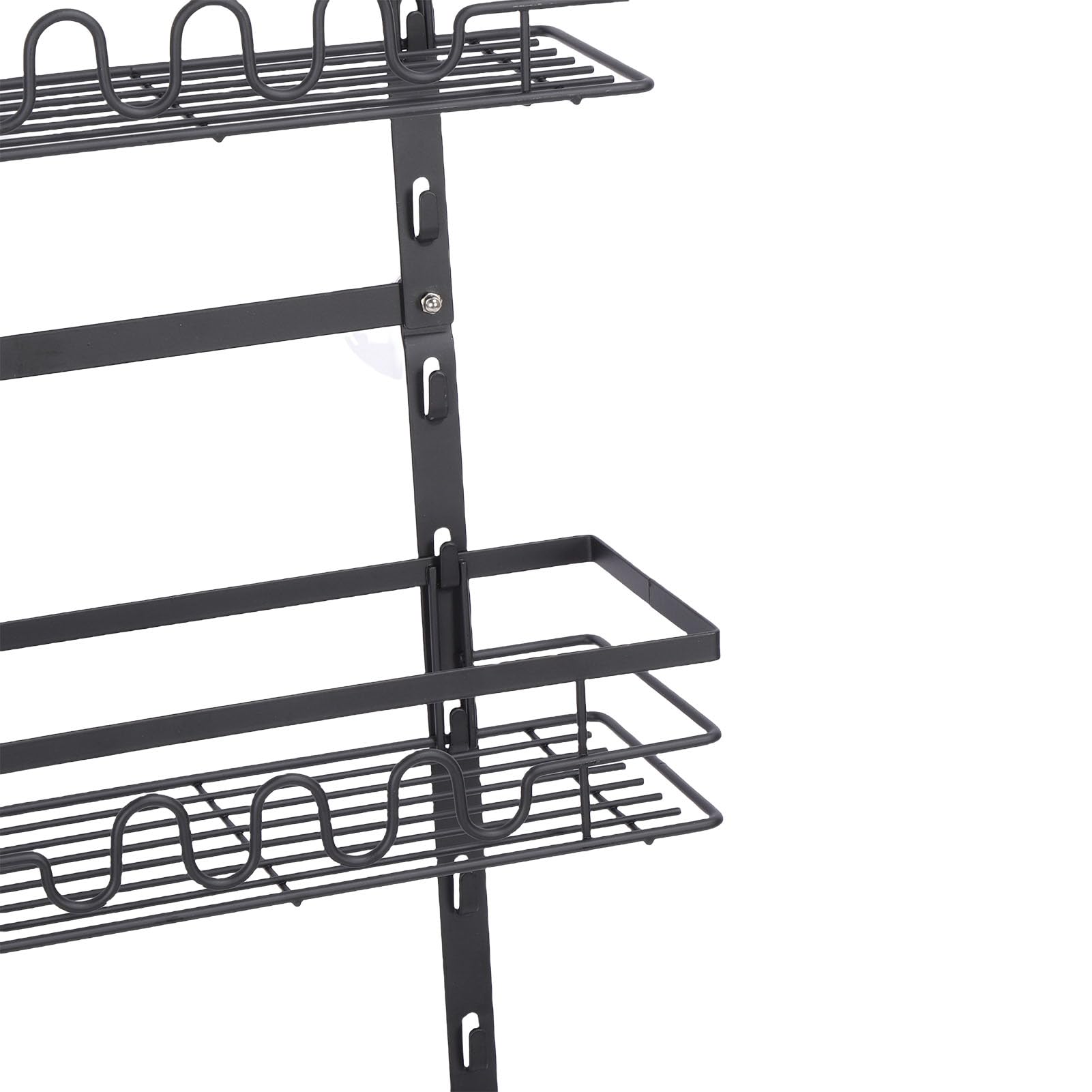 Rengue Estante para Condimentos sobre la Puerta, Estantes para Especias, Organizador de Almacenamiento de Varios Niveles para Cocina, Diseño que Ahorra Espacio con Conveniente Colgante para Marcos de