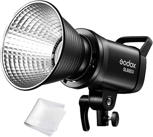 Godox SL60 SL60IID 70W Bowens Mount Led luz de video, 8 efectos FX CRI 96 TLCI 97 5600±200K, 16 grupos 32 canales, 2.4GHz
