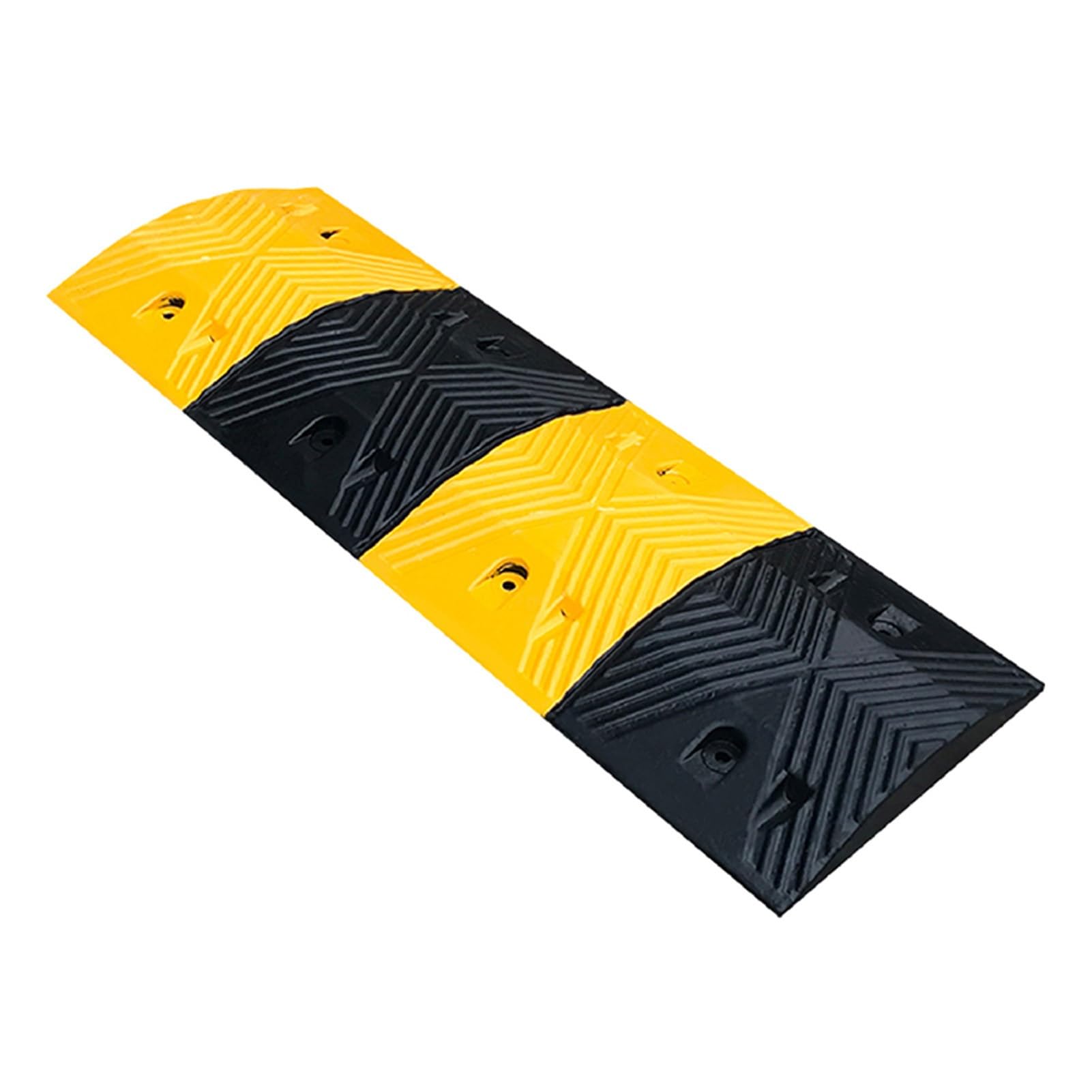HTTGDGDH Road Speed Bump Heavy Duty Rubber Ramps, Speed Bump Portable Speed Bump 22000 Lbs For School Parking Lot Entrances,97.5x32.5x3.7cm