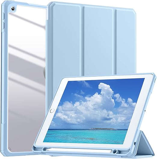 ipad 10.2 clear case with pencil holder