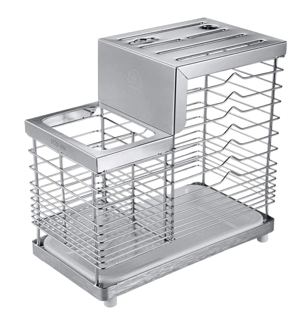 Bloque Cuchillos Cocina Soporte para Cuchillos De Ventilación Hueca, Soporte Universal De Acero Inoxidable para Palillos, Bloque para Cuchillos De Cocina