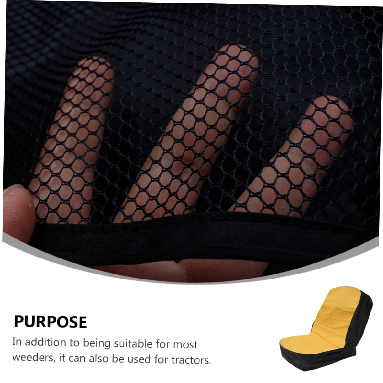 PLAFOPE Funda de Asiento para Desmalezadora y Tractor para Jardín, 15 Pulgadas, Resistente al Agua y Polvo, Diseño Simple, Protección Duradera para Exteriores