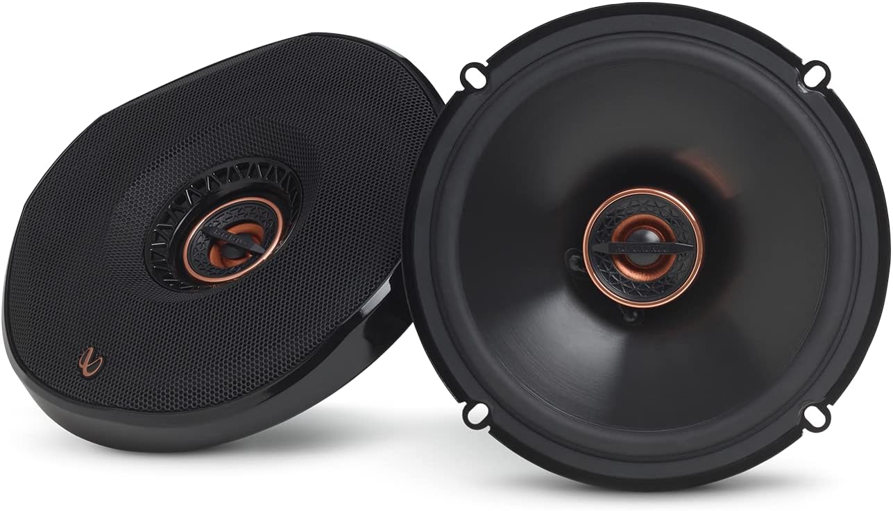 Infinity REF6532EX 165W 6.5" Reference Series 2-Way Coaxial Speakers 6-1/2" (160mm) Shallow-Mount Coaxial Car Speaker, Black