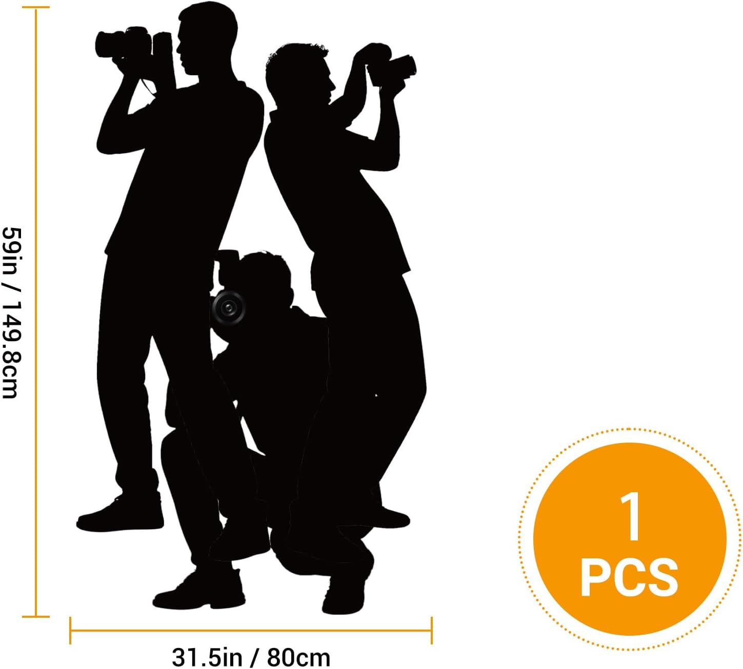 Paparazzi Backdrop Photo Props, Hollywood Theme Party Decorations, Decor for Red Carpet Party, Movie, Awards Night & Celebrity Parties (1 pcs)