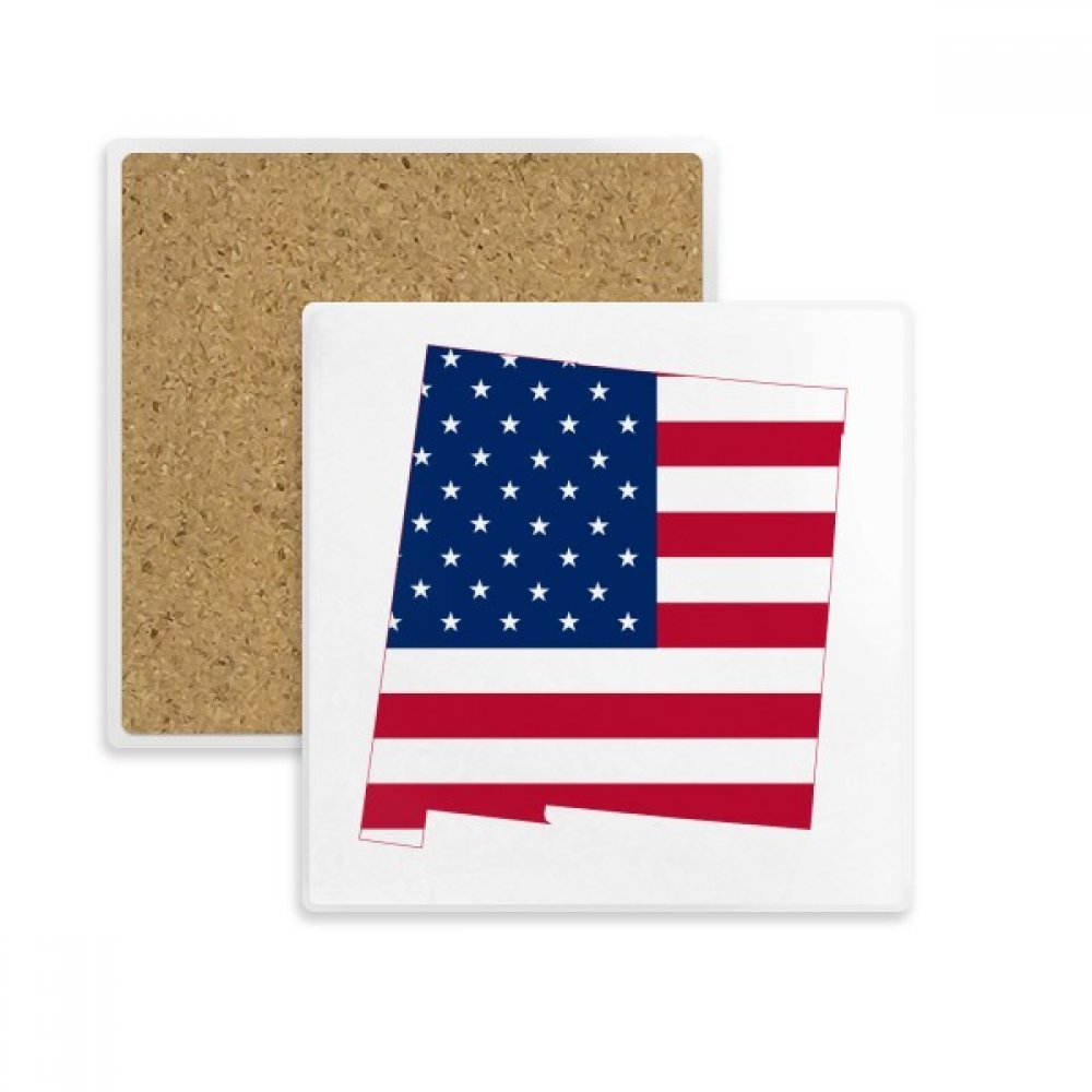 Coupe du coaster carré drapeau usa le cadeau absorbant idéal