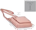 Leather Crossbody Bags for Women Small Soft Genuine Pebbled Sling Shoulder Handbag Crossover Purse with Full Adjustable Strap