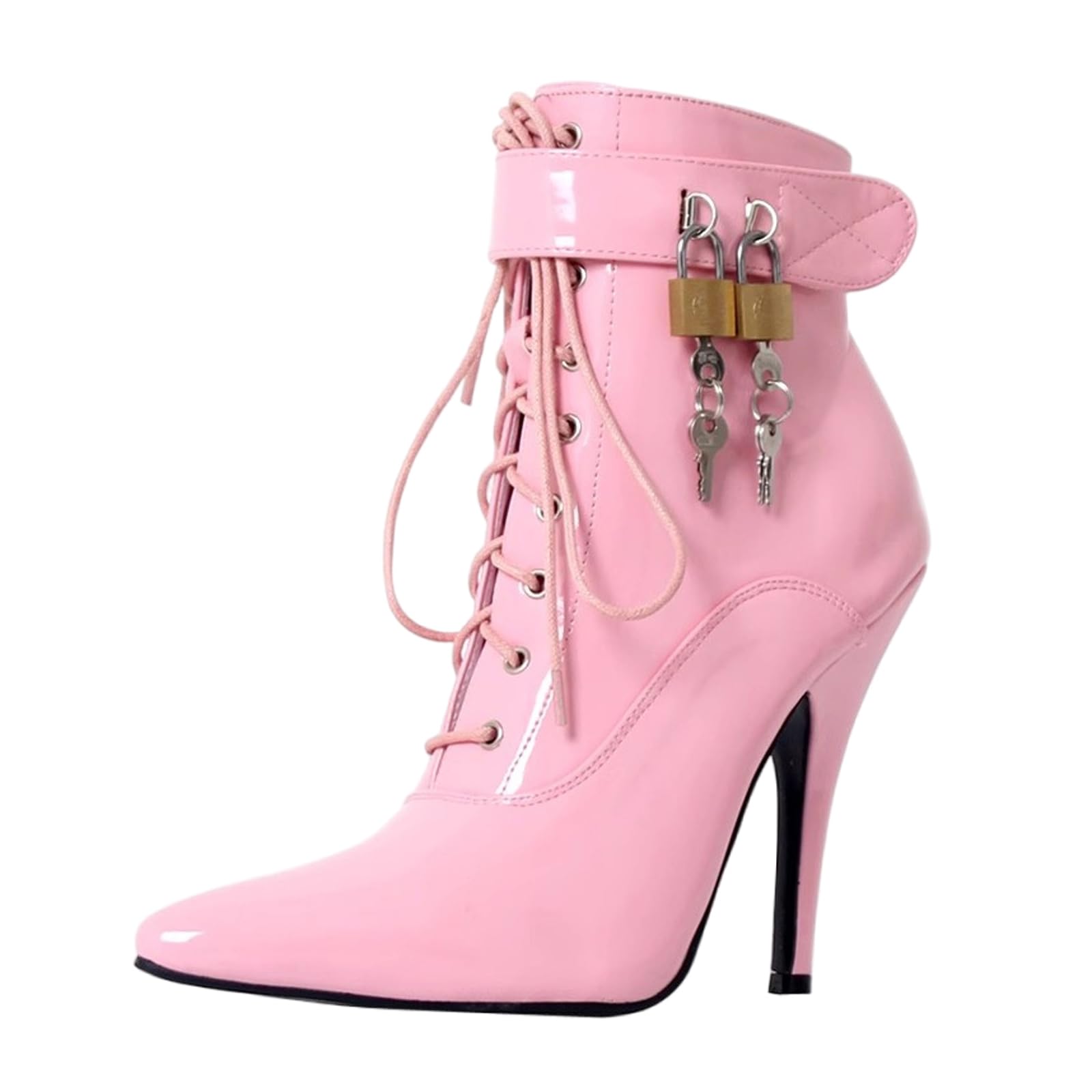 Bottines à Talons Hauts et Bout Pointu pour Femmes et Hommes, Grandes Tailles, pour discothèque, Cosplay et travestissement | Talon de 7 Pouces