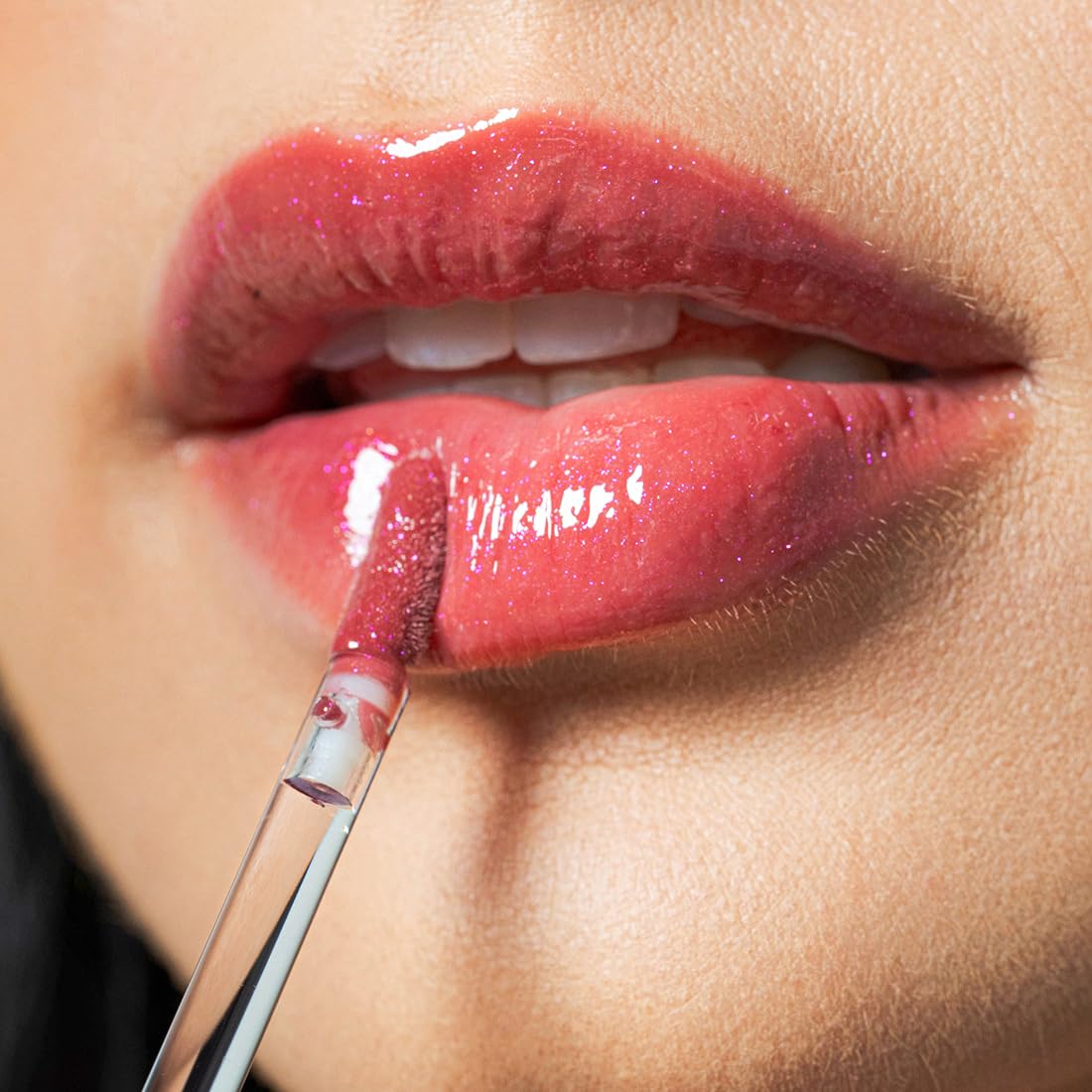 Palladio Lip Glaze Serum, Hydrating Lip Gloss with Peptides & Hyaluronic Acid for Plump Smooth, and Nourished Lips, Vegan - Image 4