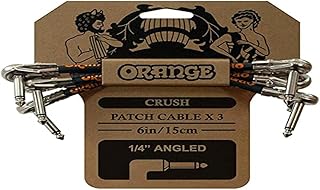 Orange Crush Patch Cable x 3 6in/15cm 1/4