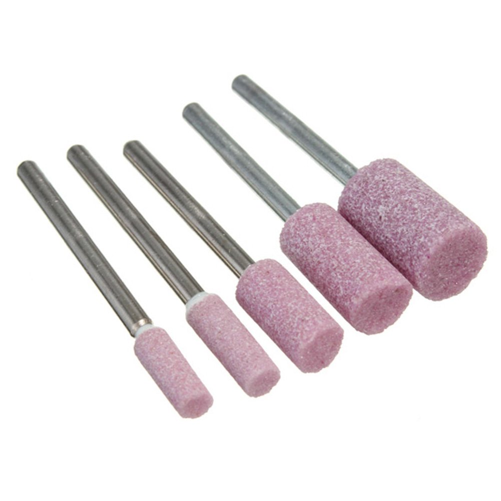 10 pezzi 1/20,3 cm rosso abrasivo montato pietra rotante strumento di macinazione mola