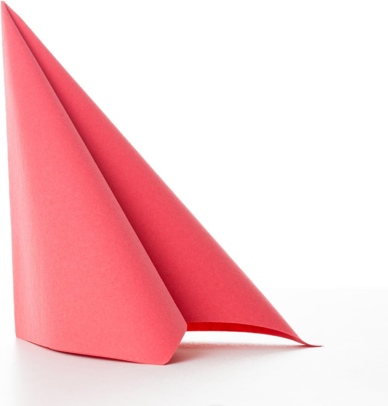 Pack of 50 PREMIUM AIRLAID NAPKINS 40X40 cm HIGH QUALITY FABRIC LOOK IN 23 COLOURS (CORAL PINK 654)