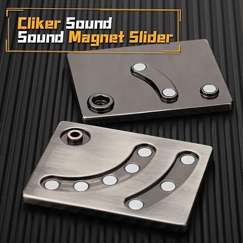 Miniatura 2 de Imán de dragón para la ansiedad de póquer deslizante, metal para niños y adultos, tarjeta magnética de nevera con sonido de garrapatas, tarjeta de