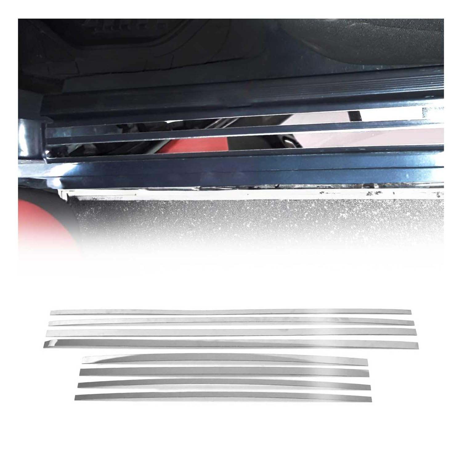 OMAC Nakładki na Progi Reparatursatz kompatybilny z Mercedes E Klasse W124 S124 Stal Nierdzewna 8X