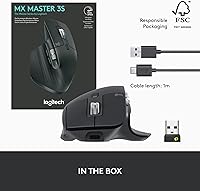 Vista 11 de Logitech Ratón Inalámbrico de Rendimiento MX Master 3S - Grafito Con Receptor Bolt