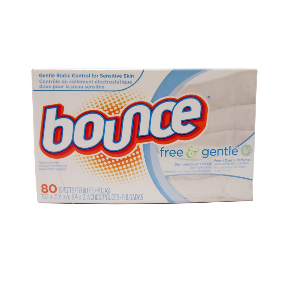 Bounce Fabric Softener Sheets, Free, 80 Sheets