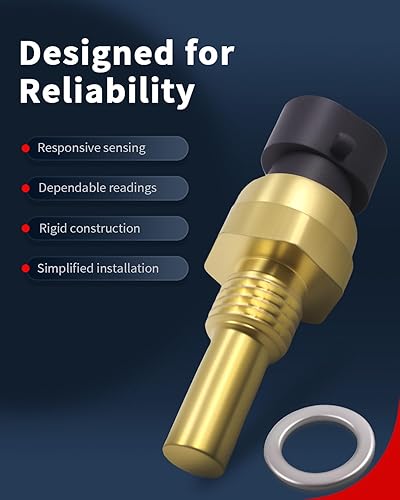 Miniatura 2 de VEHICODE Sensor de temperatura del refrigerante del motor, sensor de temperatura del agua ECT compatible con Chevrolet Chevy Silverado Suburban
