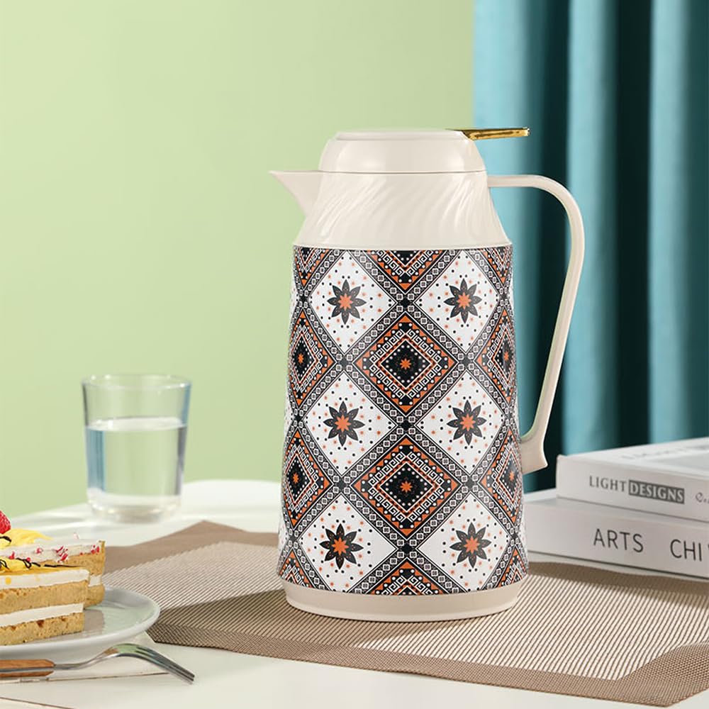 Skandynawski retro termos restauracja salon gospodarstwo domowe termiczna butelka na wodę podgrzewacz butelka na gorącą wodę mała 970 ml duża pojemność recepcja biurko termos do kawy przenośny