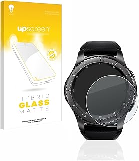 upscreen Matte Screen Protector Glass Film compatible with Samsung Gear S3 Frontier / S3 Classic - Anti-Glare, Anti-Fingerprint, 9H Glass Protection
