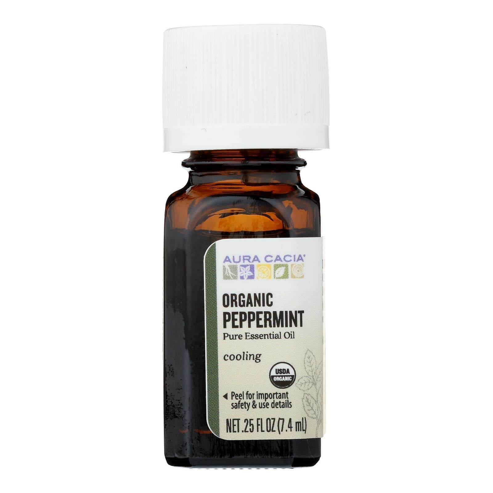 Aura Cacia Organic Peppermint - .25 oz5