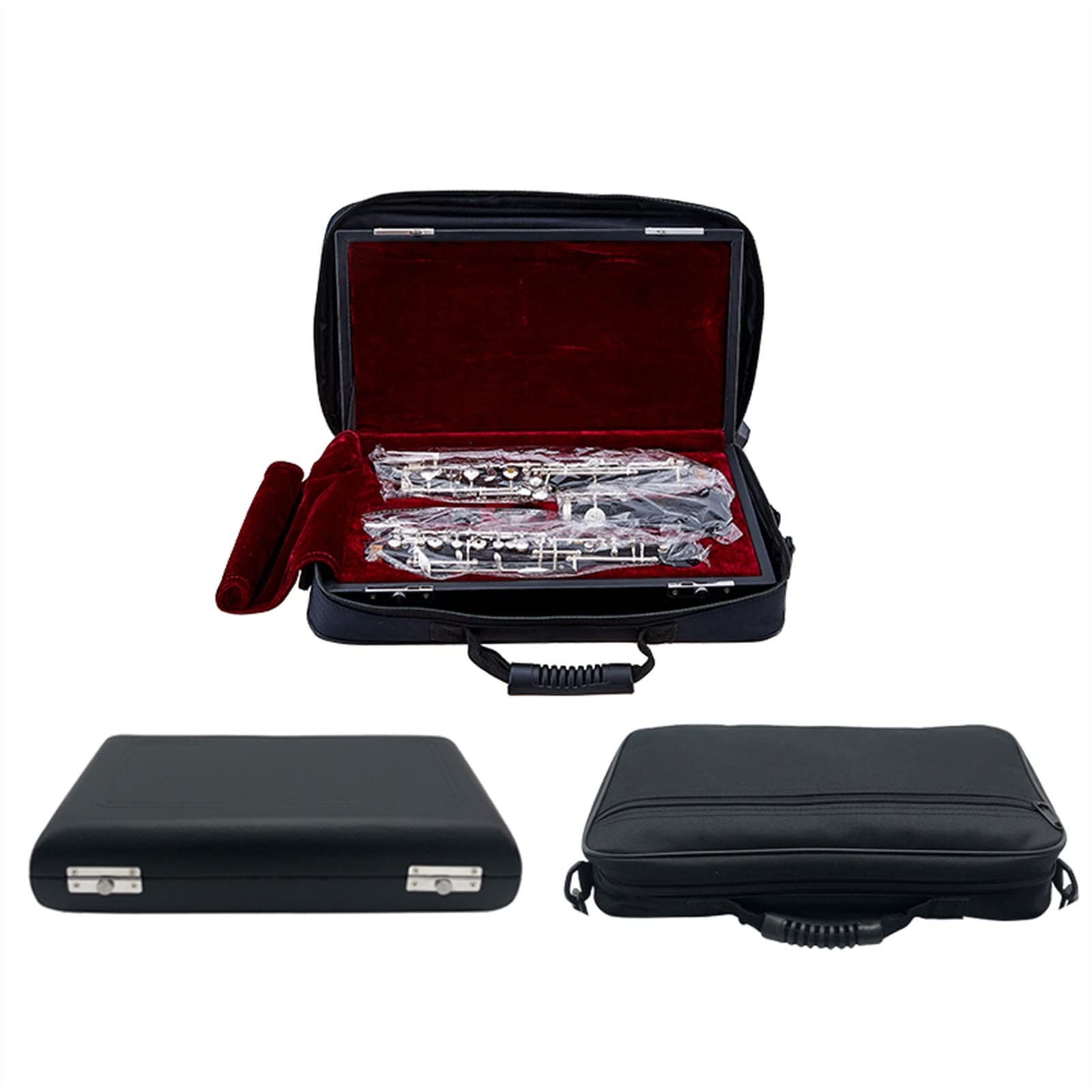 Strumento Oboe C Key Semi-Automatico Oboe Bakelite Tube Body Pulsante in Argento Placcato in Lega di Rame-in Lega di Rame Senza Saldatura Principiante di Oboe
