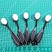 UNIMEIX 10 Pack Craft Ink Blending Brushes Set Tool Card Making Supplies Blender Brush for Card Making（Size 4, 0.82