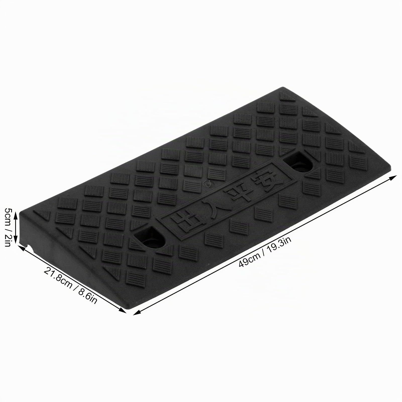 KIMISS Rampa Portatile Rampa di Soglia 5Cm Pp Plastica 5Cm di Spessore Rampa di Cordolo di Plastica Rampa di Soglia Portatile per Auto Veicolo Forniture per Banchine di Carico