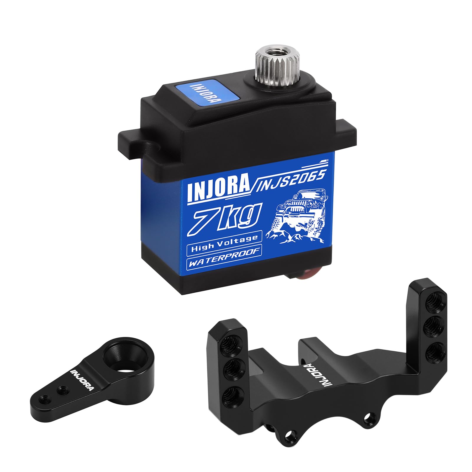 Amazon | INJORA 7KG 防水 2065 サーボ マウント&アーム付き 1/24