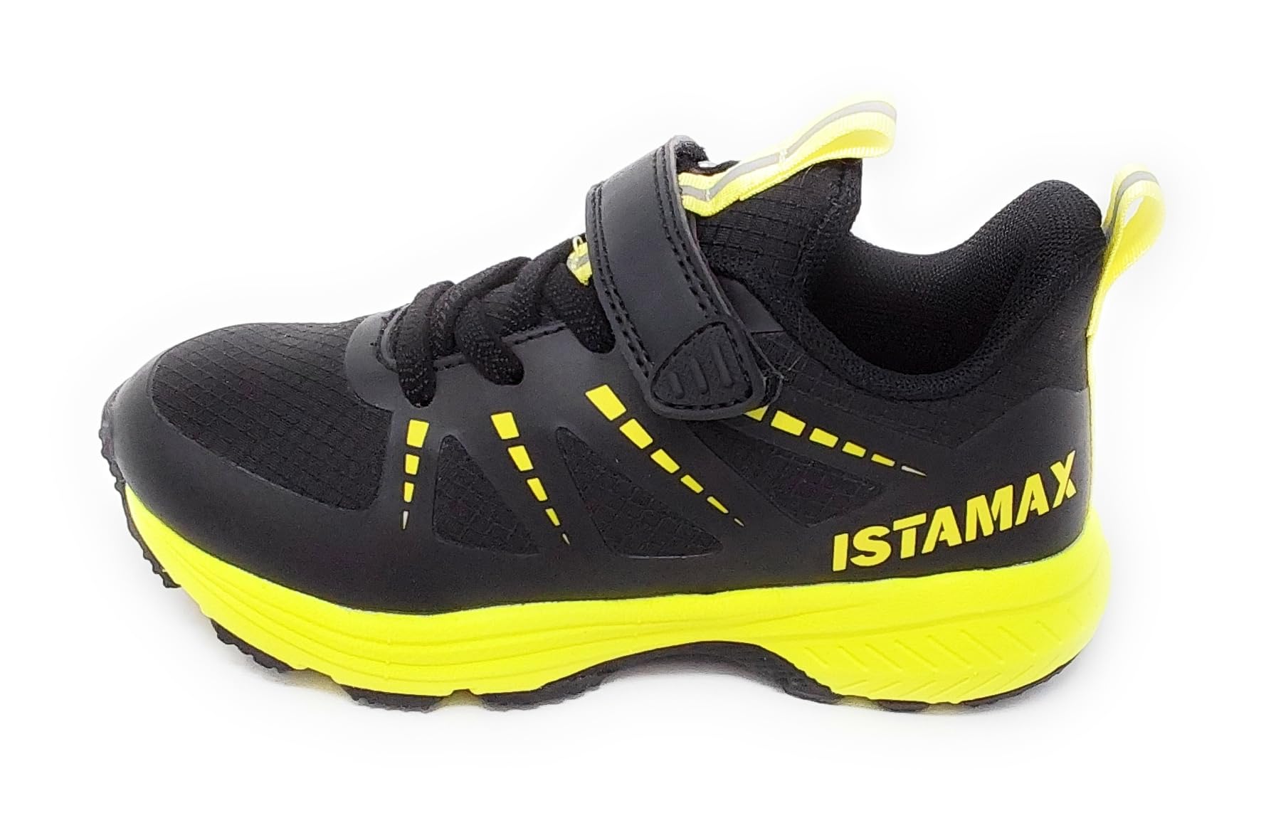 IMAA3805 AB01 Sportschuh schwarz/gelb mit Klettverschluss